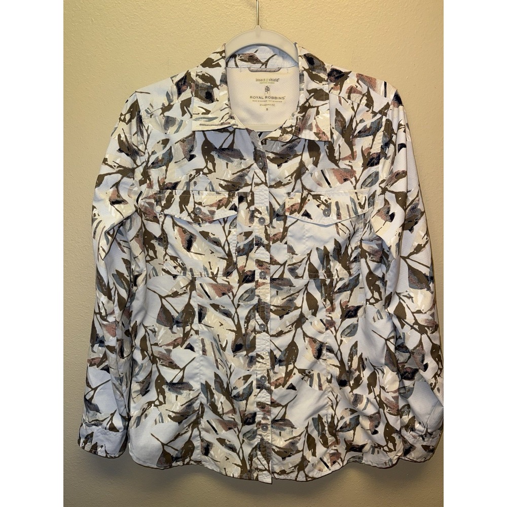 Royal Robbins Shirt Long Sleeve Insect Shield Outdoor Gorpcore Hiking Small